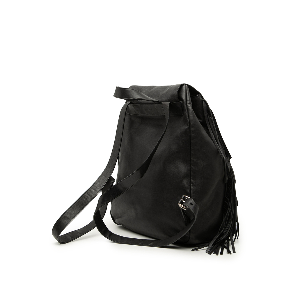Pre-Loved Saint Laurent Calfskin Fringe Festival Backpack - Picture 2 of 8